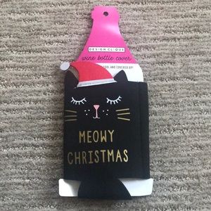 Black cat wine bottle cover never used